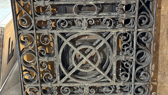 Vintage Wrought Iron Panel