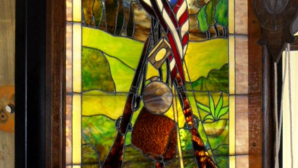 Commemorative Civil War Stained Glass Window