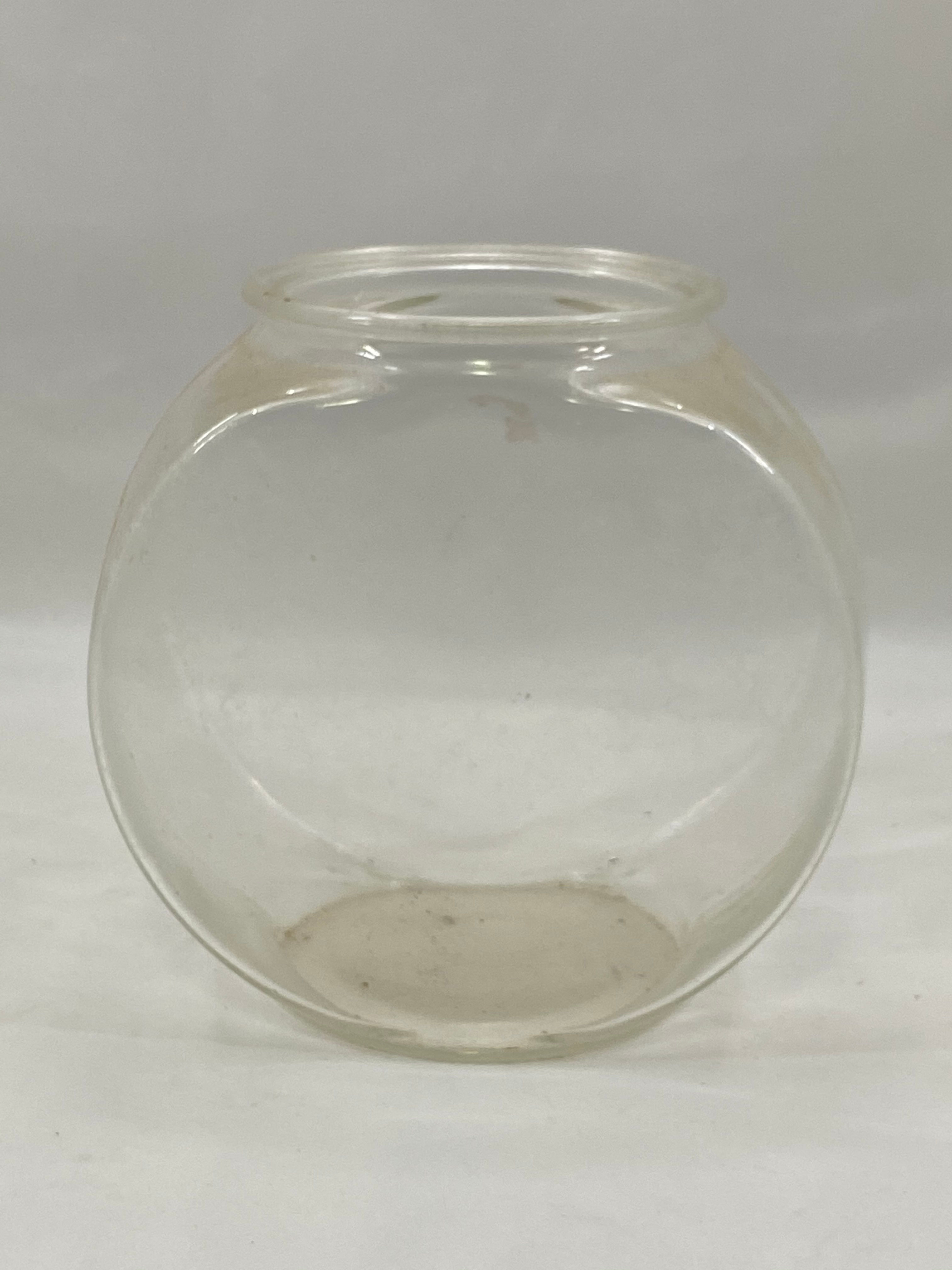 Vintage Fish Bowl Clear Glass