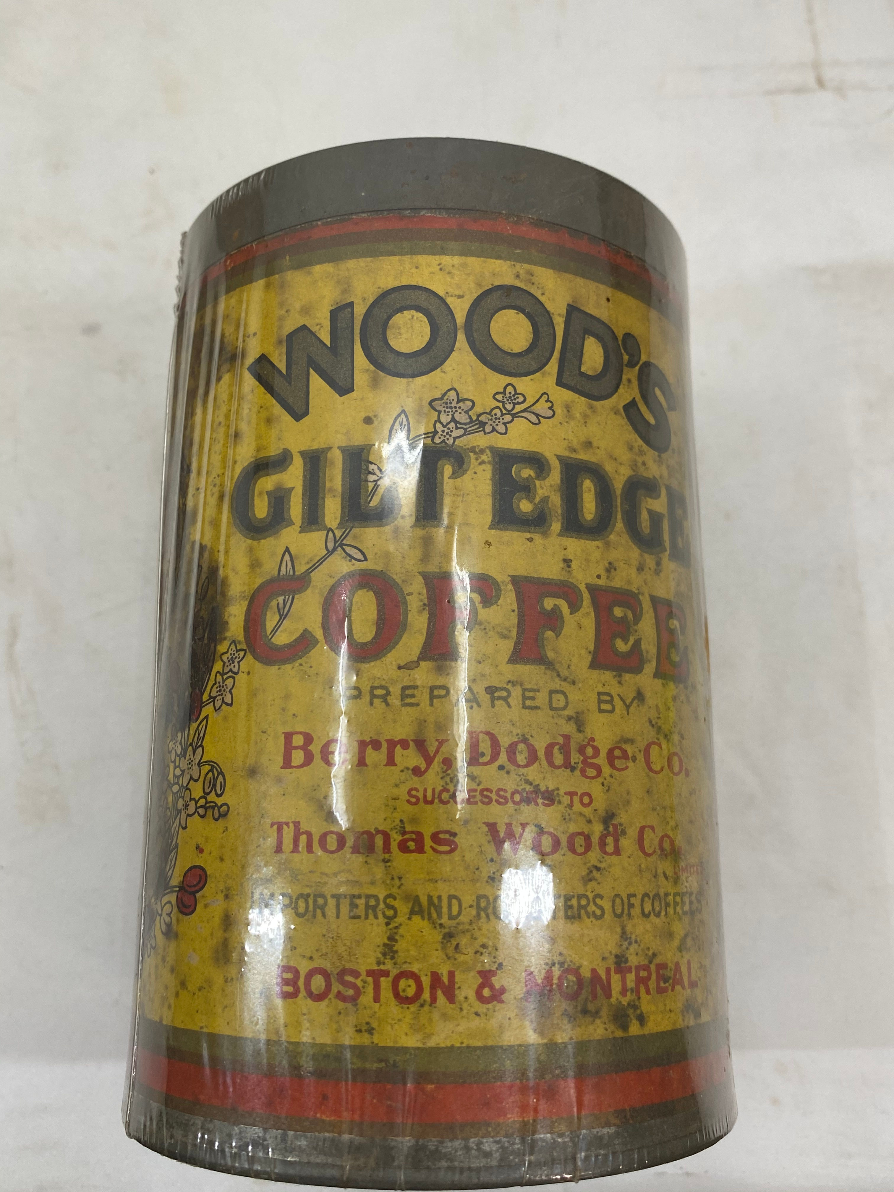 Wood’s Gilt Edge Coffee Tin