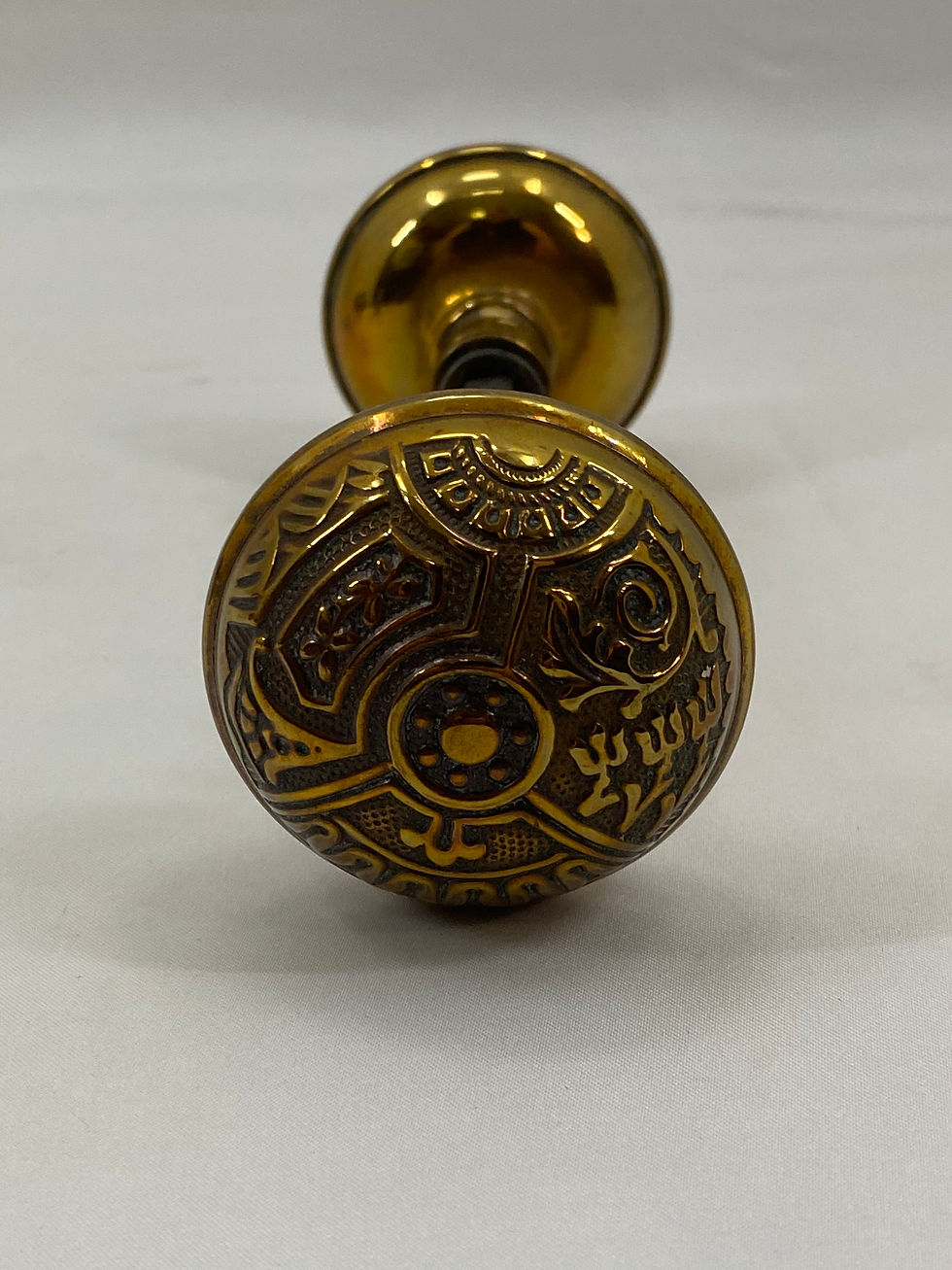 Thumbnail: Vintage Art Nouveau Brass Door Knobs