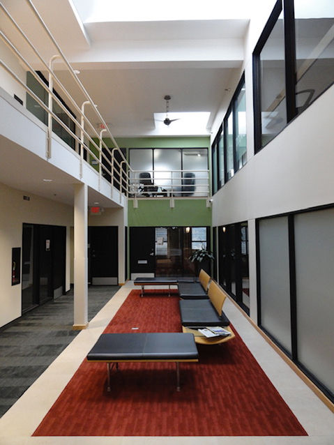 Bright and modern common areas, featuring the lobby