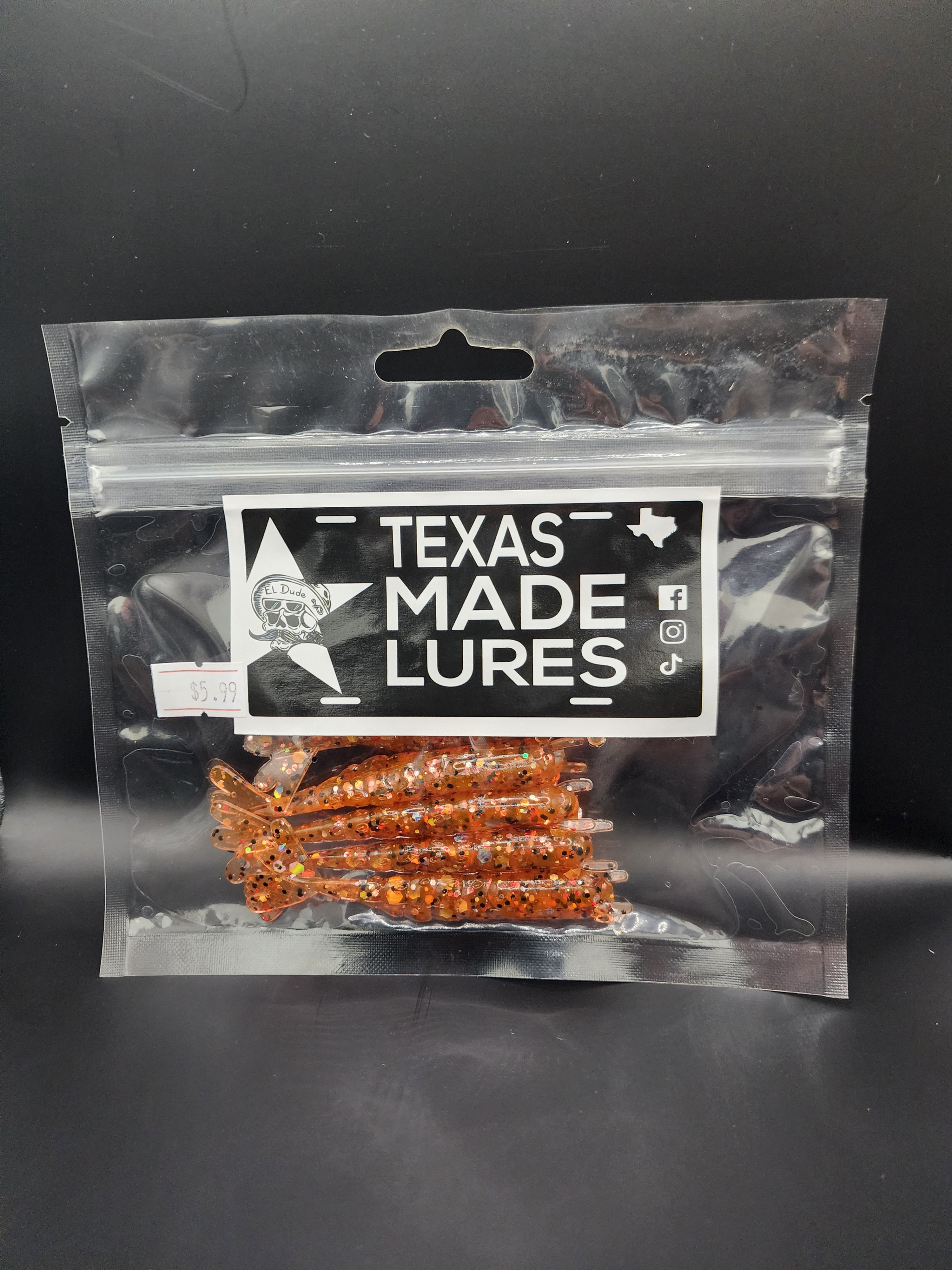 Texas Made Lures - Bay Bug - Inshore Fire