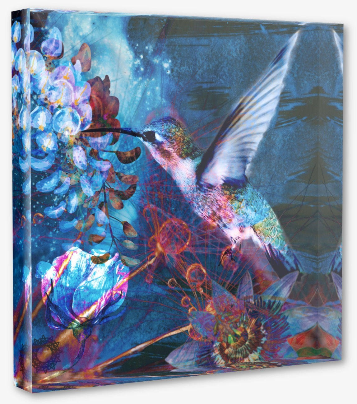 Mosaic Block -Hummingbird