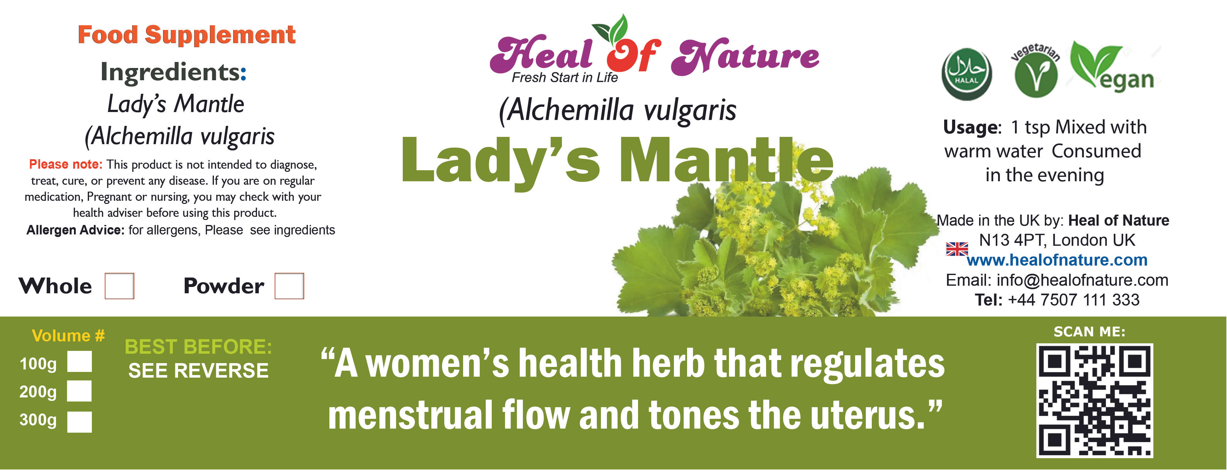 Lady’s Mantle – Alchemilla vulgaris Natural Support for Women’s Wellness