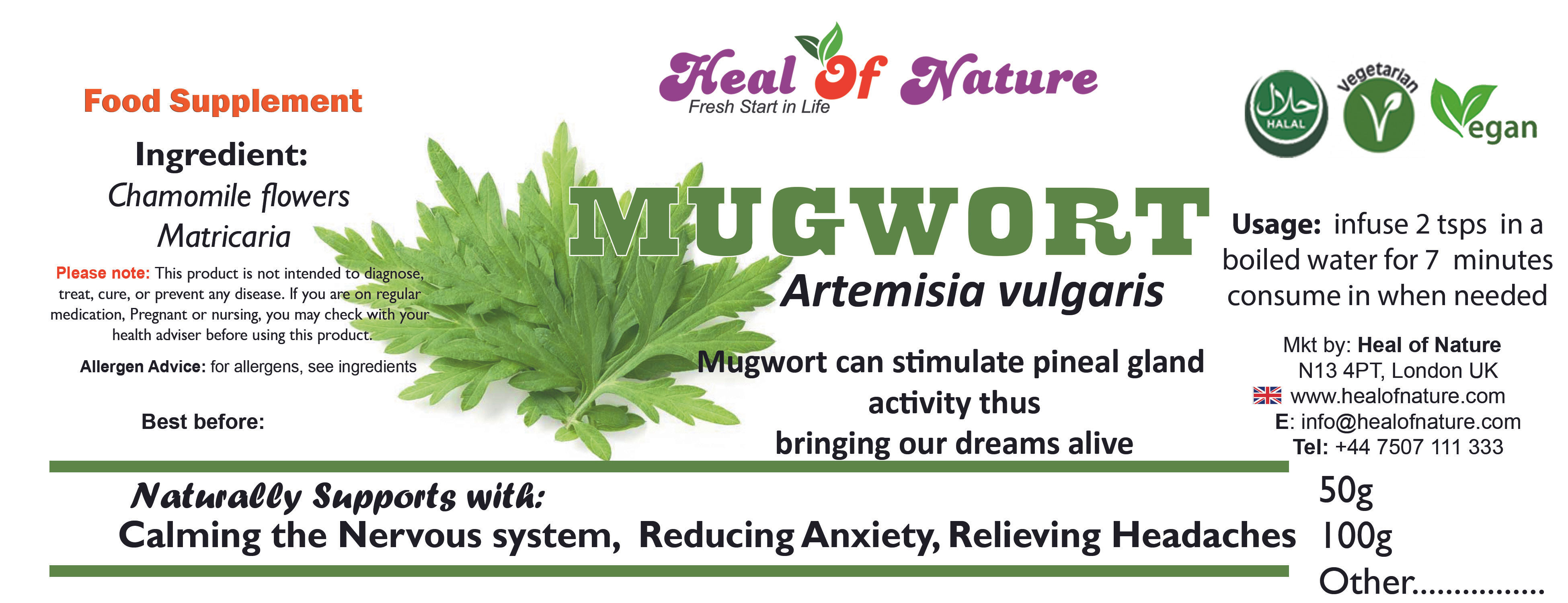 Mugwort – Artemisia vulgaris Herbal Support for Calm & Inner Awareness