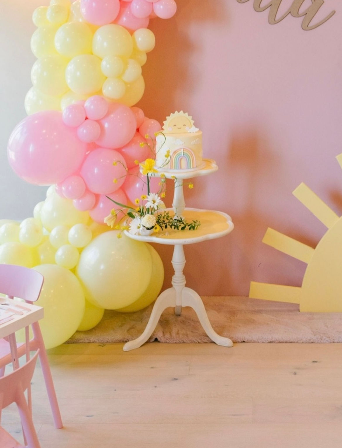 Vintage Scalloped Cake Stand