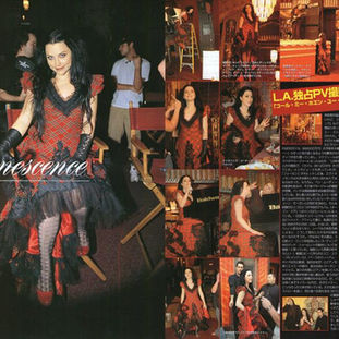 Scans: Evanescence in Japan magazines