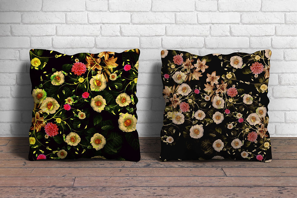 Almofadas flores