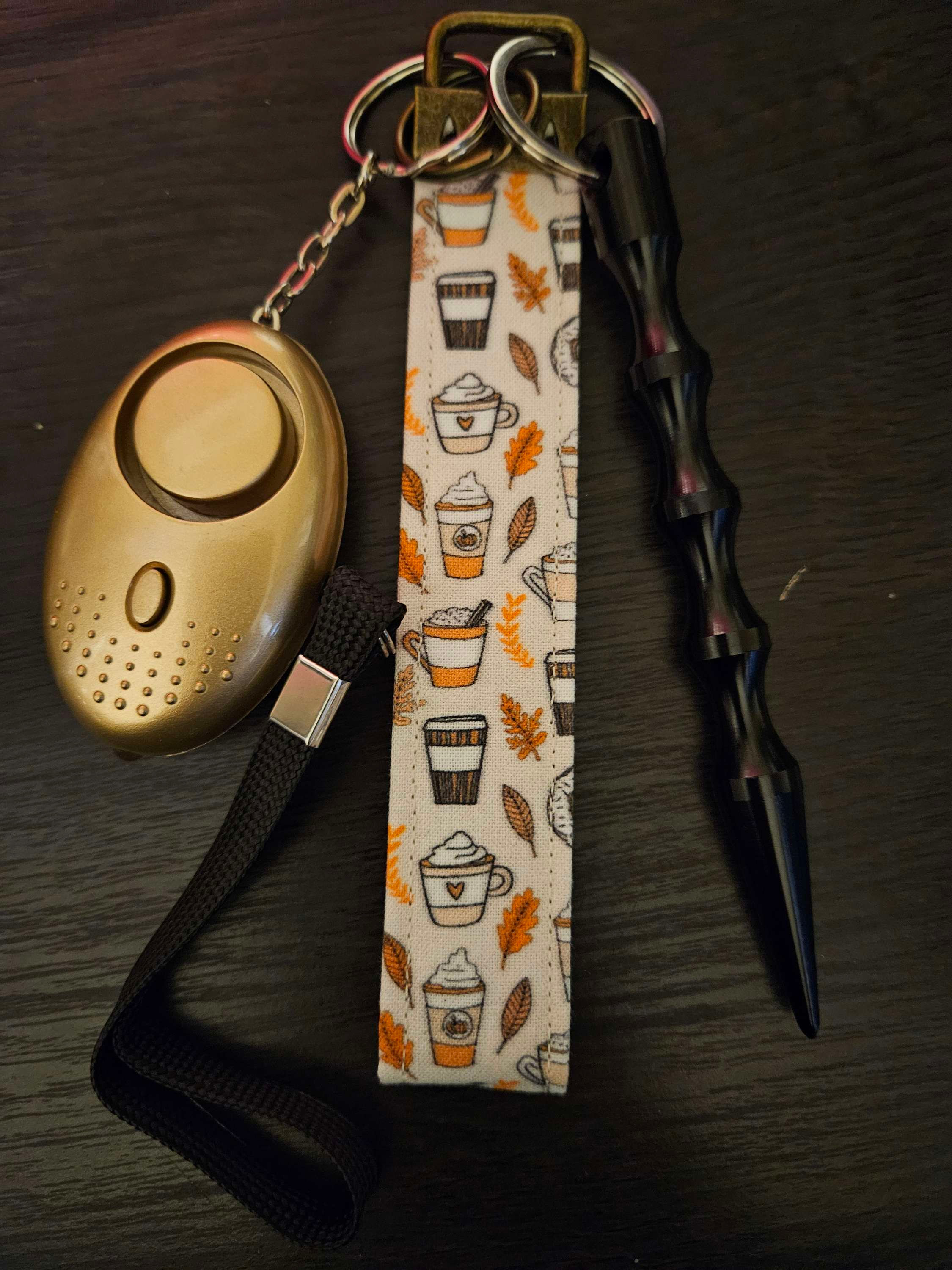 Coffee Lover Safety Keychain