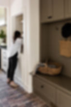 mudroom and coffee bar