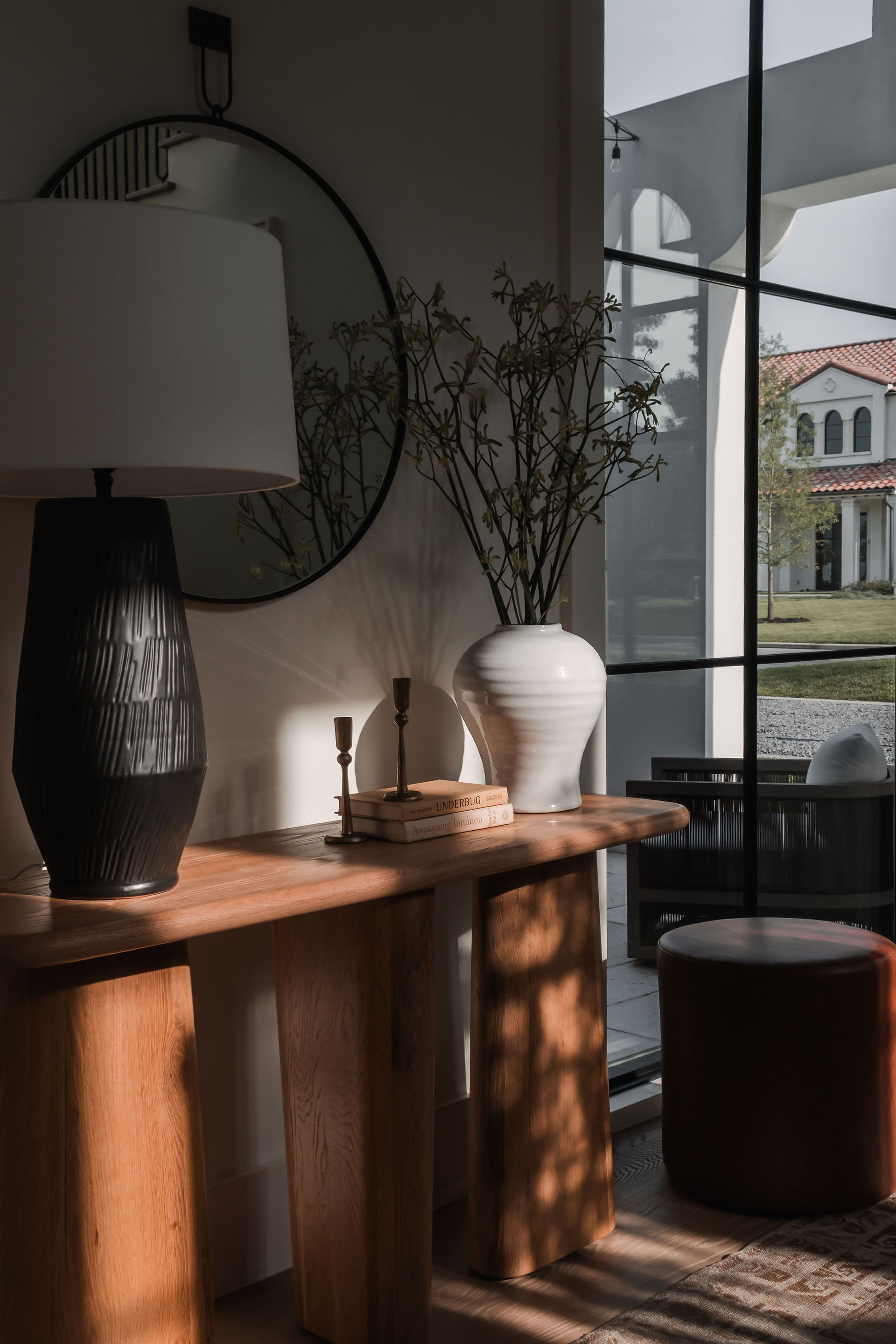 moody entryway interior design