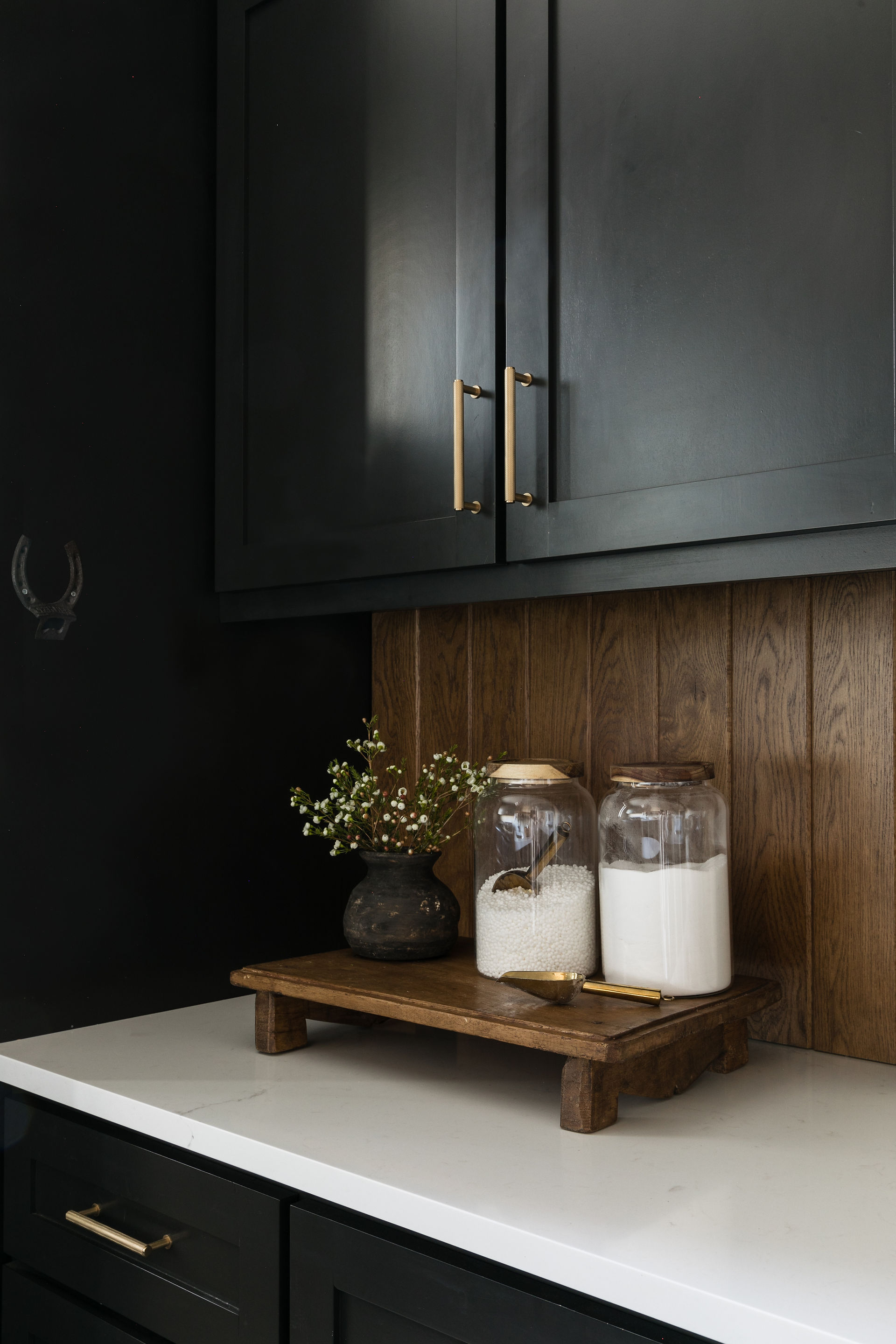 black mudroom