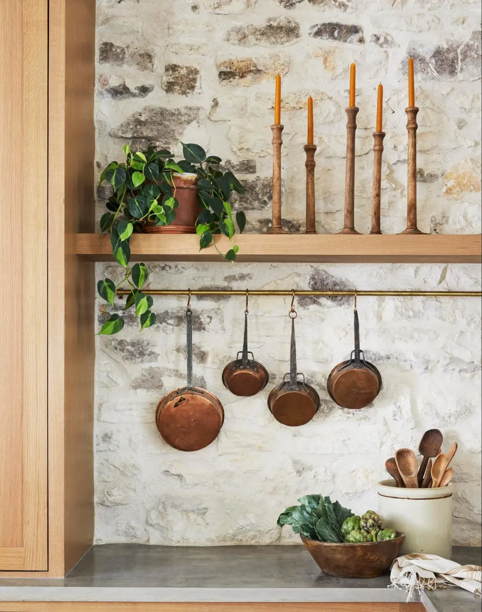 stone kitchen backsplash