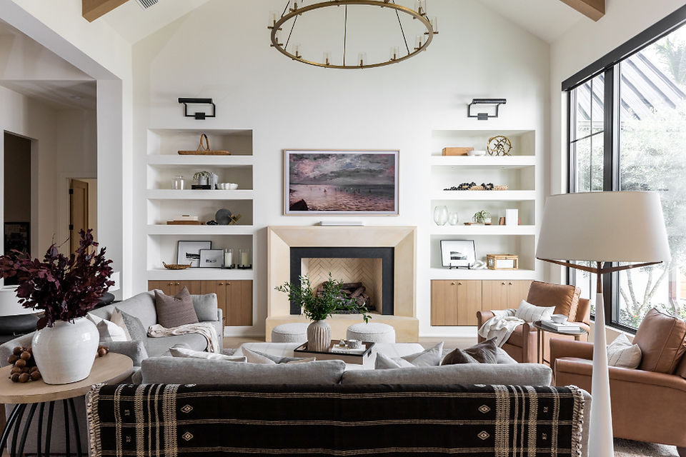 symmetrical living room design