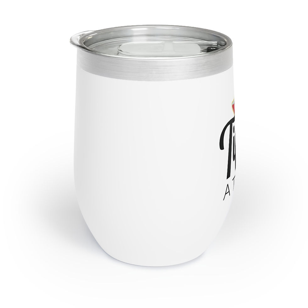 Thumbnail: White Tipsy Atlas Wine Tumbler