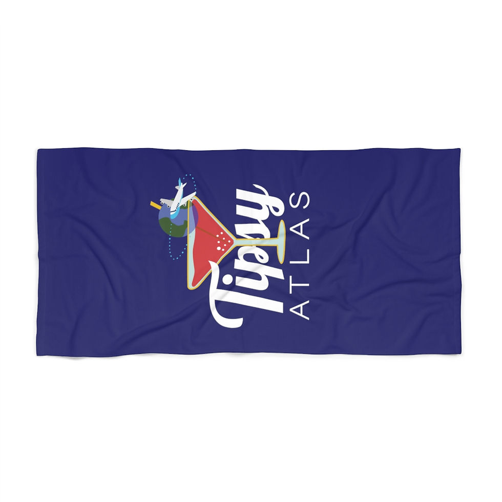 Thumbnail: Navy Blue Tipsy Atlas Beach Towel