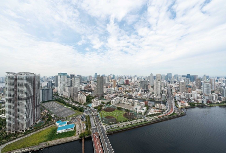 일본 법인 부동산 도쿄 베이 주거지‘어반도크 파크시티 도요스(アーバンドック パークシティ 豊洲)’ 외관