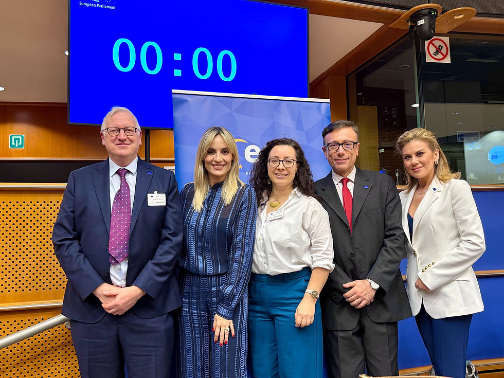 Me, Eleonora Meleti MEP, Evelien Bracke, Andreas Fountoulakis, Eugenia Manolidou