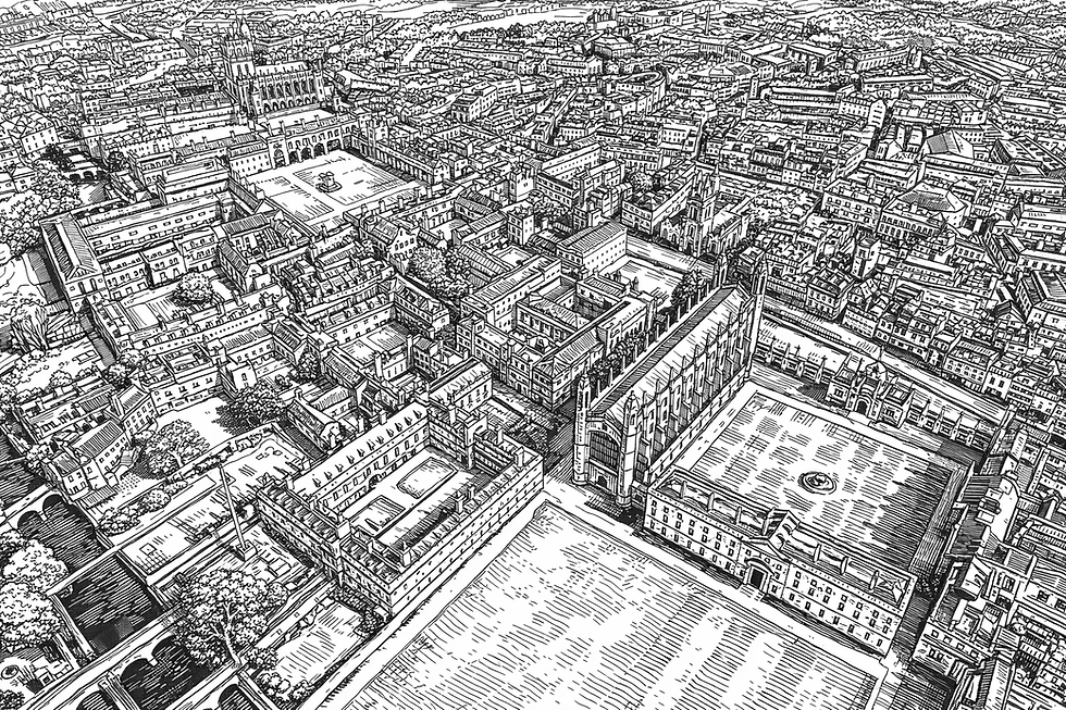 Cambridge University colleges and the city