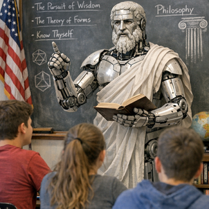 Robot Plato - a gift for our times?