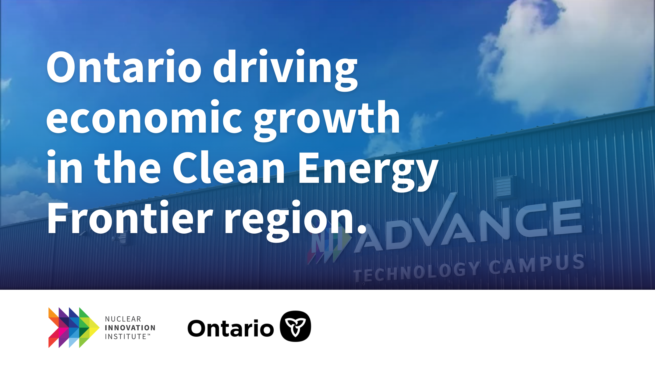 Ontario driving economic growth in the Clean Energy Frontier region