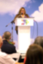 The Honourable Lisa Thompson, Minister of Rural Affairs and MPP for Huron-Bruce, delivers the event’s keynote address centred on the valuable contributions of this region to a clean energy future.