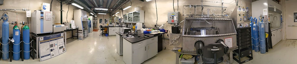 Panoramic view of the life sciences laboratory in SNOLAB