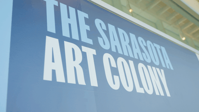 Sarasota public art installation by Trooper Creative in collaboration with Michael Saunders & Company.