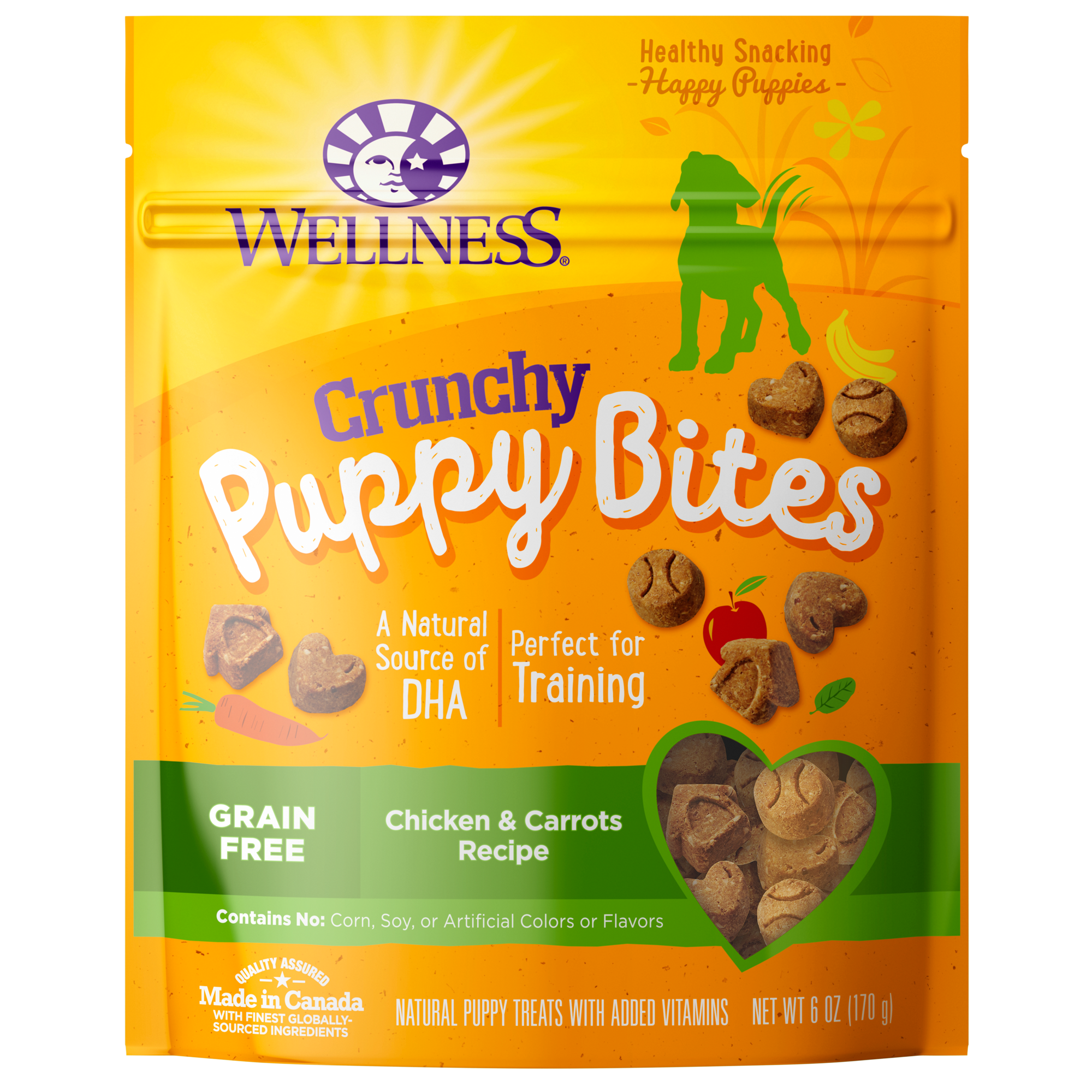 Wellness Puppy Bites Crunchy Chicken & Carrots ( 6oz )