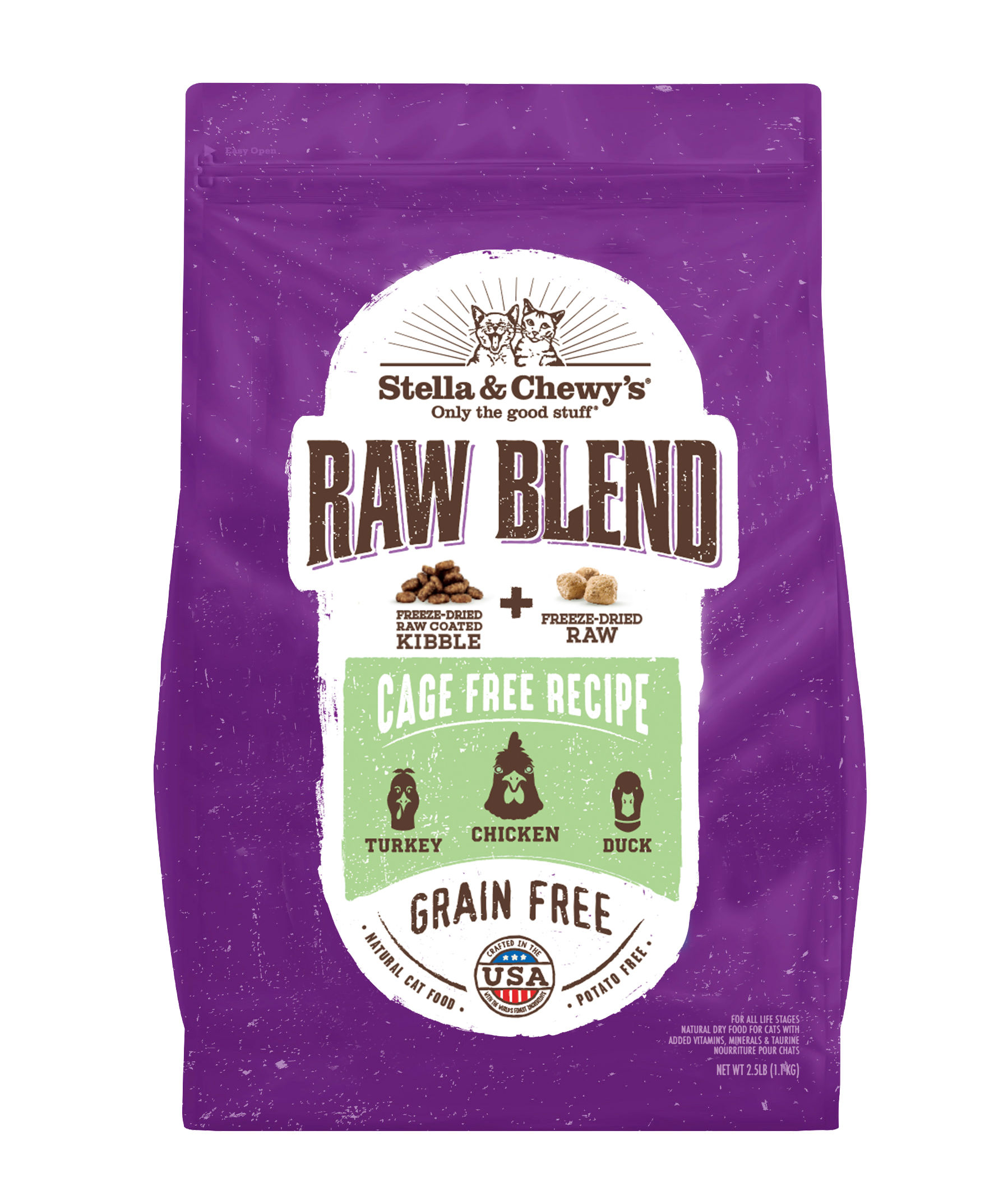 Stella & Chewy's Raw Coated Kibble Cage-Free Recipe ( 5lb/10lb )