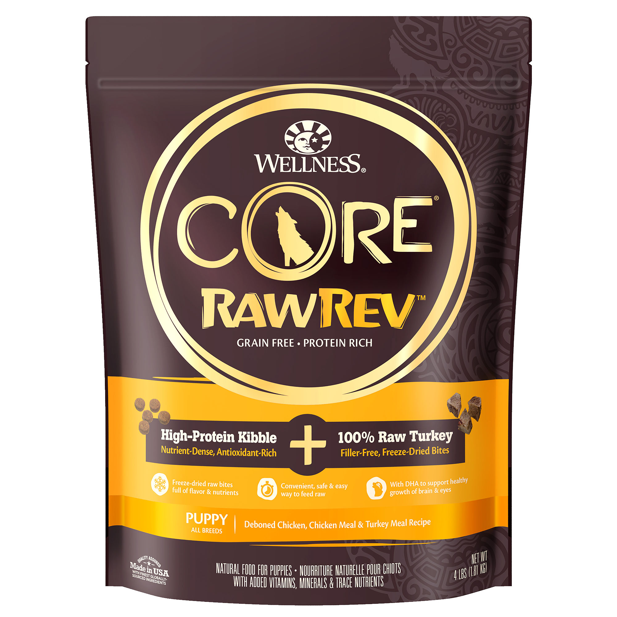 Wellness Core RawRev Puppy Original + 100% Raw Turkey ( 4lb / 10lb )