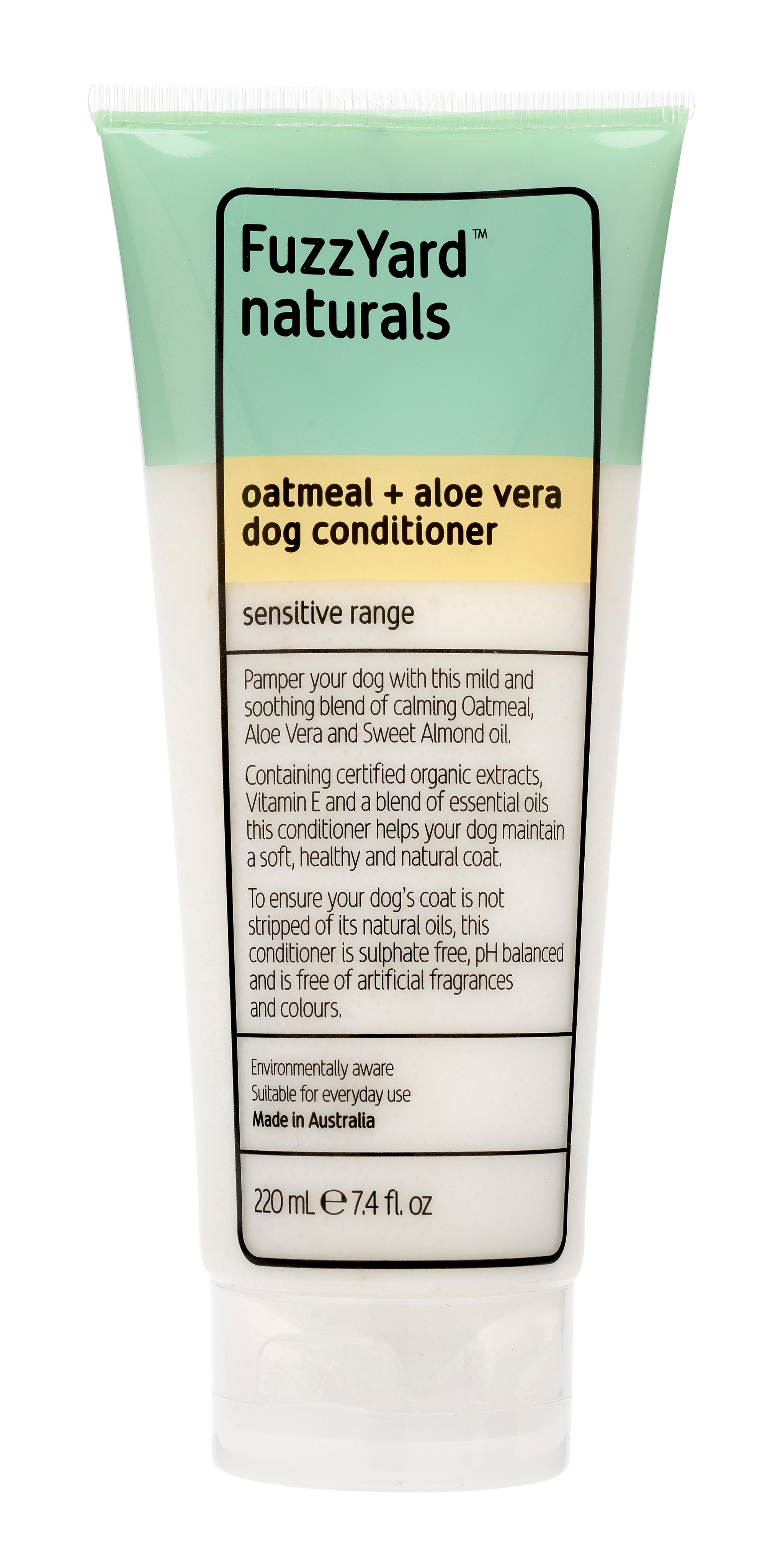 Fuzzyard Oatmeal + Aloe Vera Sensitive Dog Conditioner (220ml)