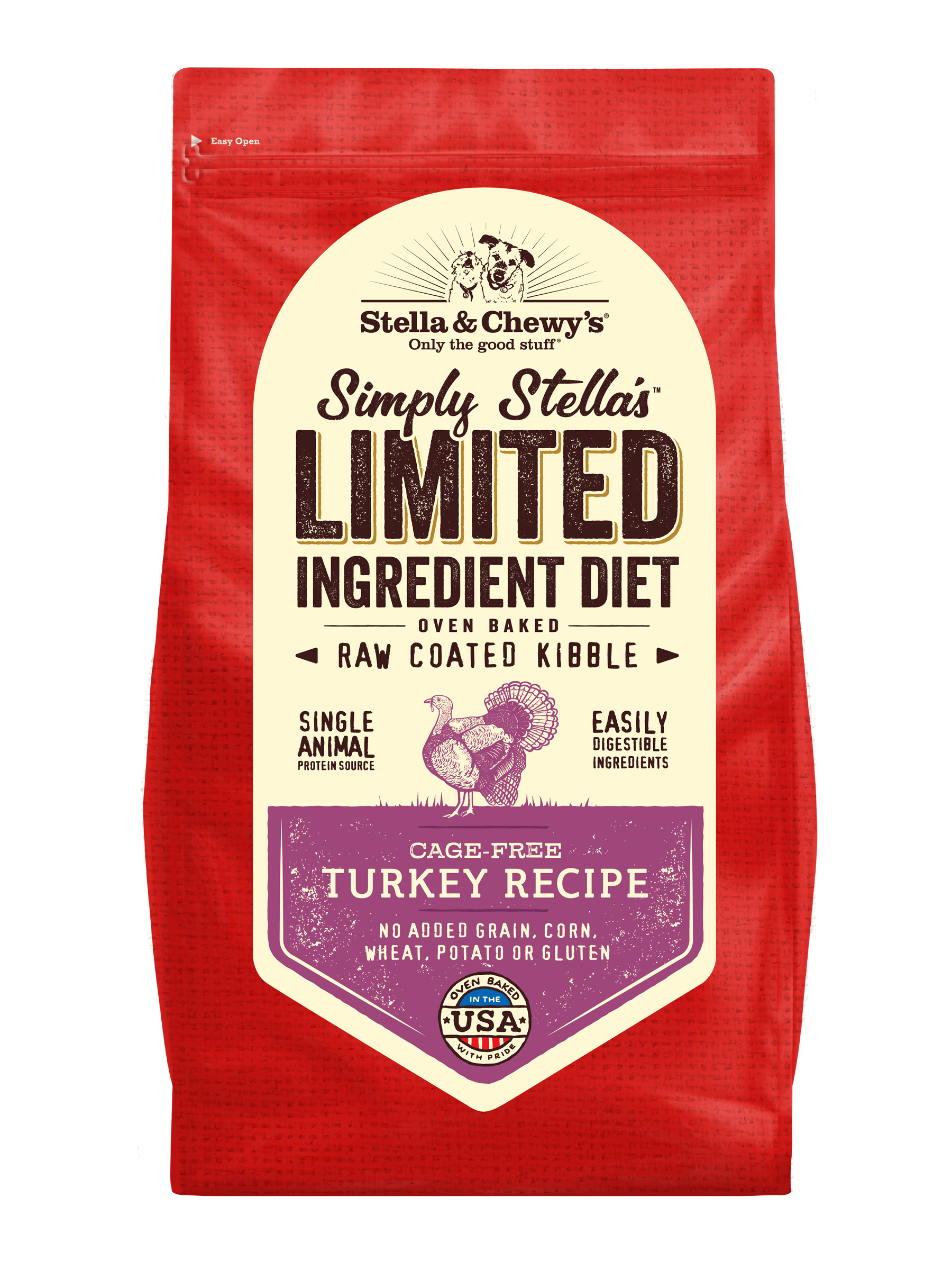 Stella & Chewy's Simply Limited Ingredient Cage-Free Turkey Recipe (3.5lb/22lb)