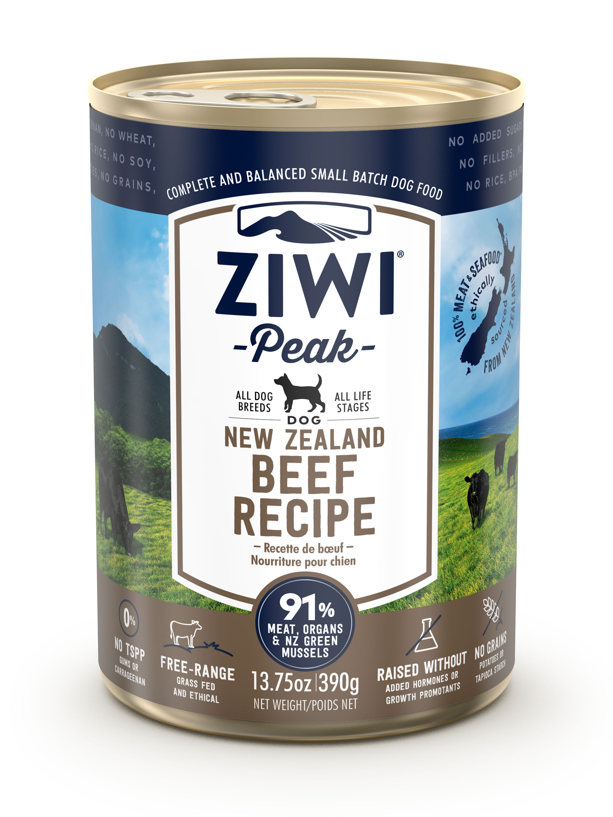 Ziwi Peak Beef Canned Dog Food ( 390g )