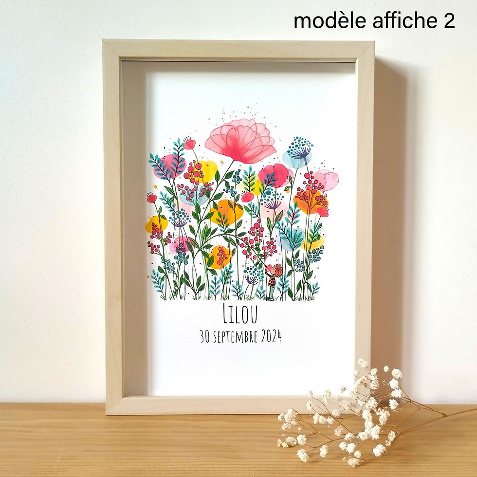 Miniature : Pack naissance personnalisé illustré vendu par Fred et ses Lilas