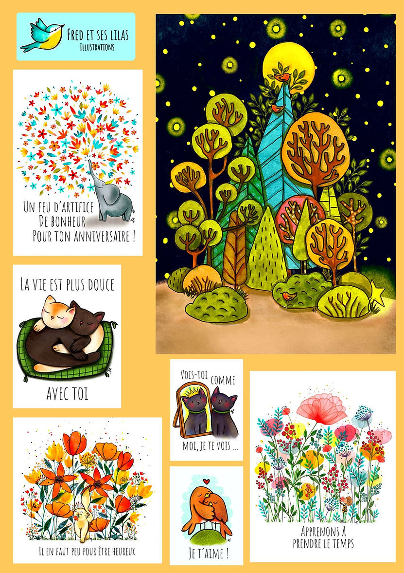 portfolio illustratrice Fred et ses Lilas