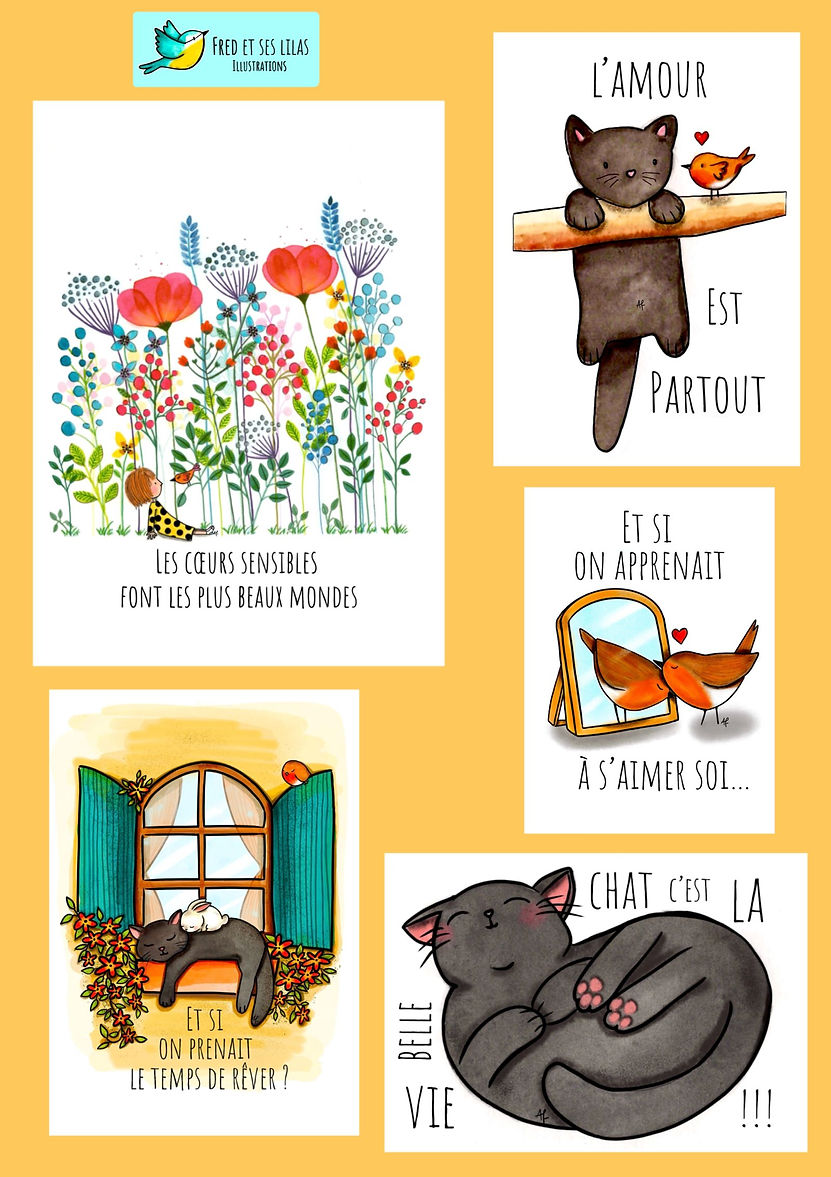 portfolio pro illustrateur fred et ses lilas