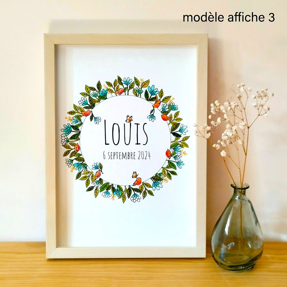 Miniature : Pack naissance personnalisé proposé par l'illustratrice Frédérique Alloua