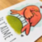 Carte carte oiseaux artisanale amour je t'aime vendue par Fred et ses Lilas