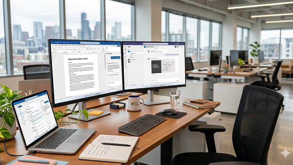 Productive workspace with Copilot