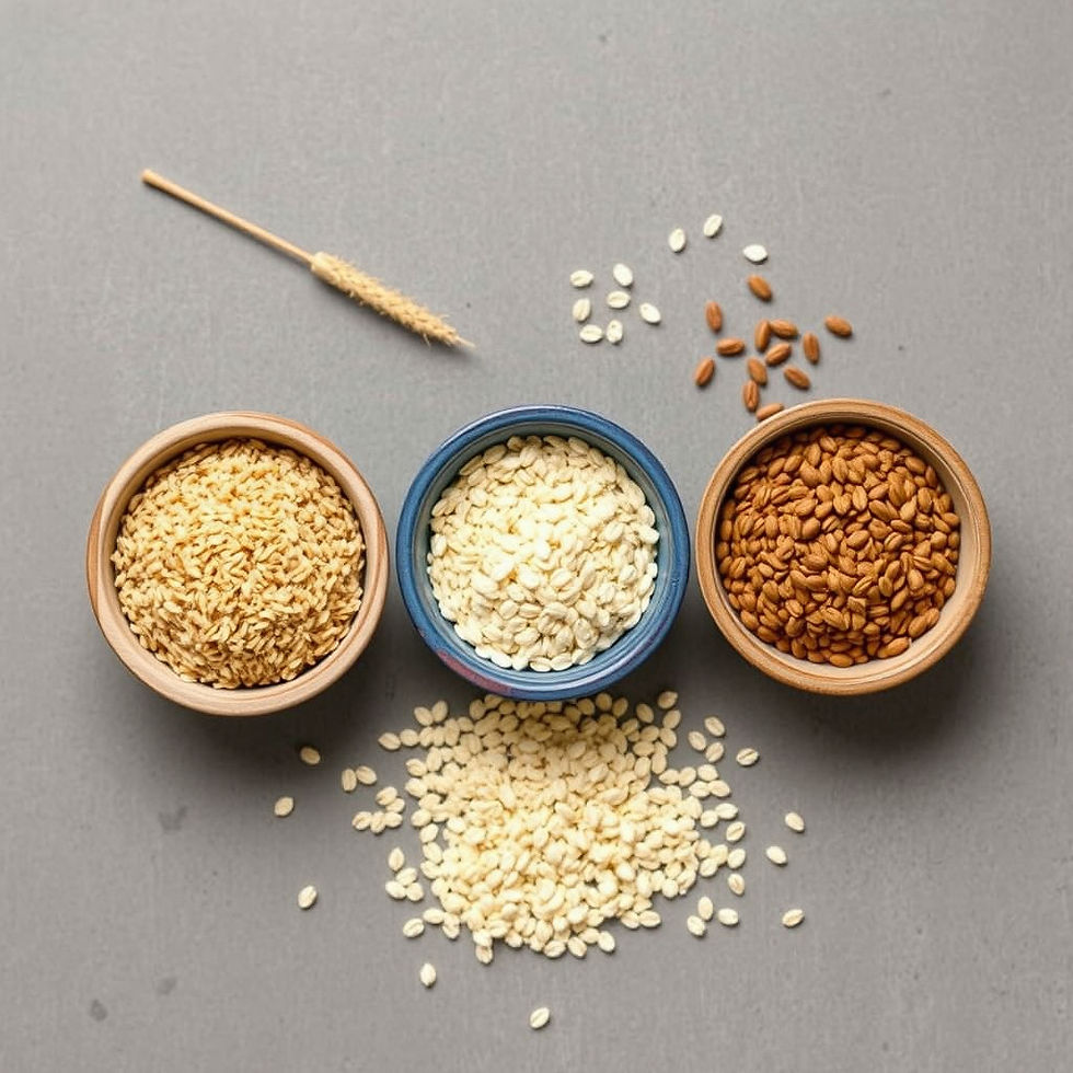 millet vs rice vs wheat