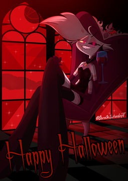 Hazbin Hotel Angel Dust Halloween Fanart