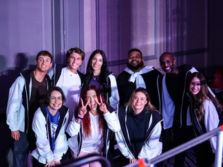 Streetz faculty smiling backstage before warm up at Streetz Dance Convention