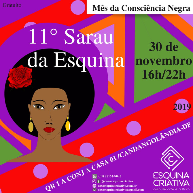 Esquina Criativa realiza seu 11° sarau com homenagem ao dia da Consciência Negra