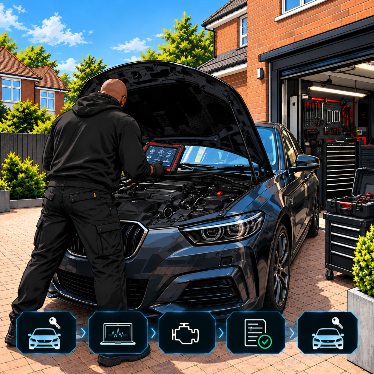 Full car diagnostic in Sheffield with system scan, live data analysis, vehicle health checks and PDF diagnostic report