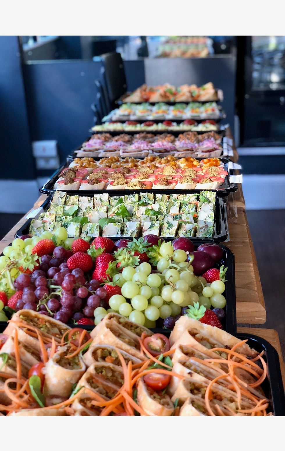 Thumbnail: (Q) Savouries (large) plus Sweet Treat AND Fruit for 7-8 people