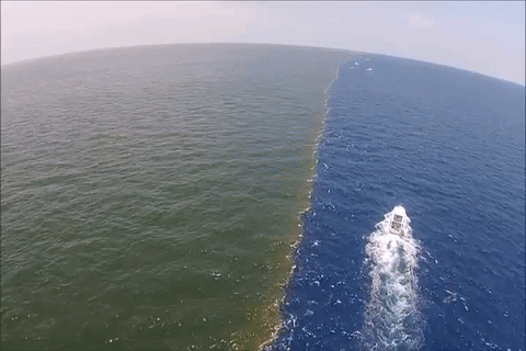 Oceanos com densidade diferentes