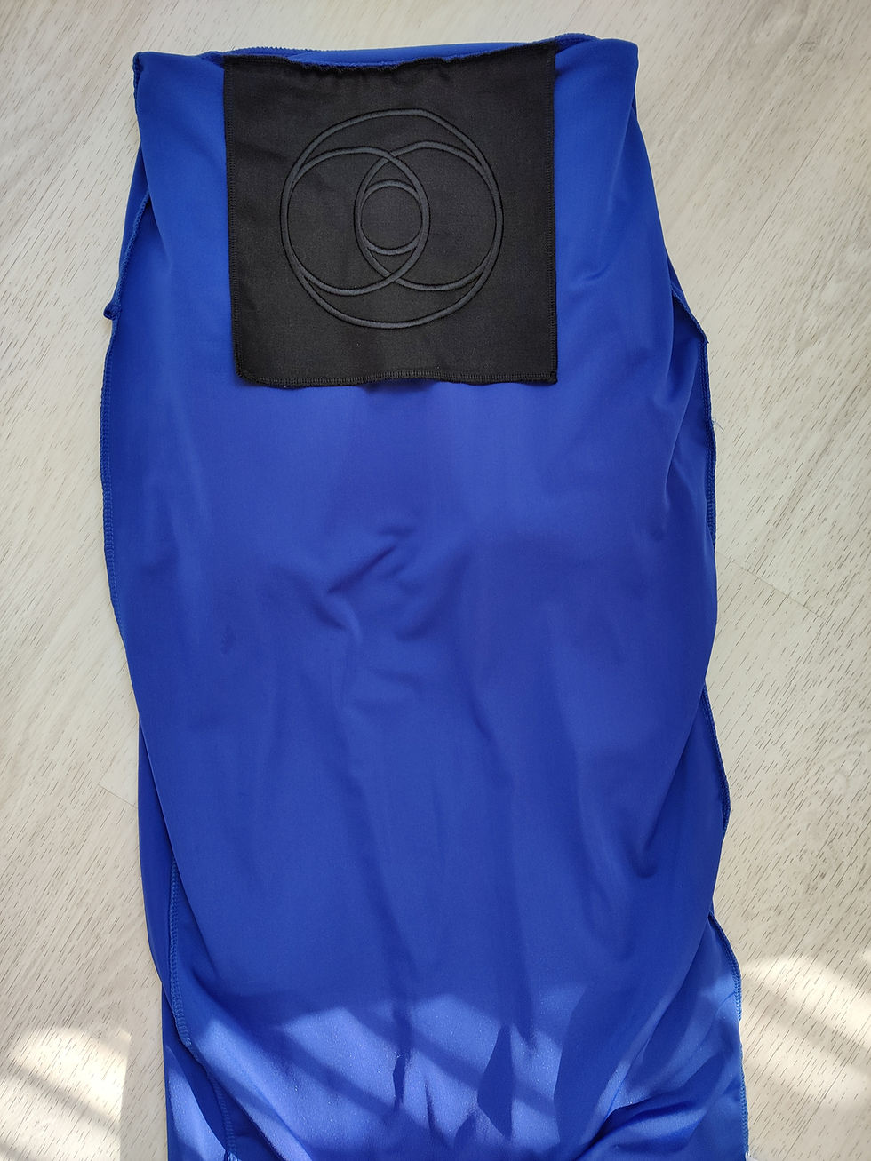 Thumbnail: Blue Velvet Dress- Vesica Piscis - Size 8