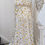 Thumbnail: Gold Feather Wrap Around Dress - Merkabah- Size 14